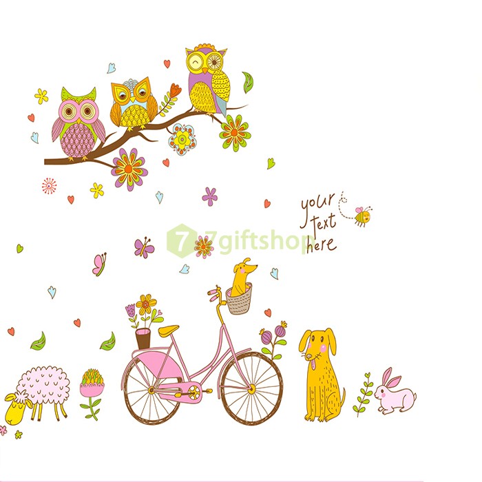  Decal Dán Tường Trang Trí Phòng ABC1042