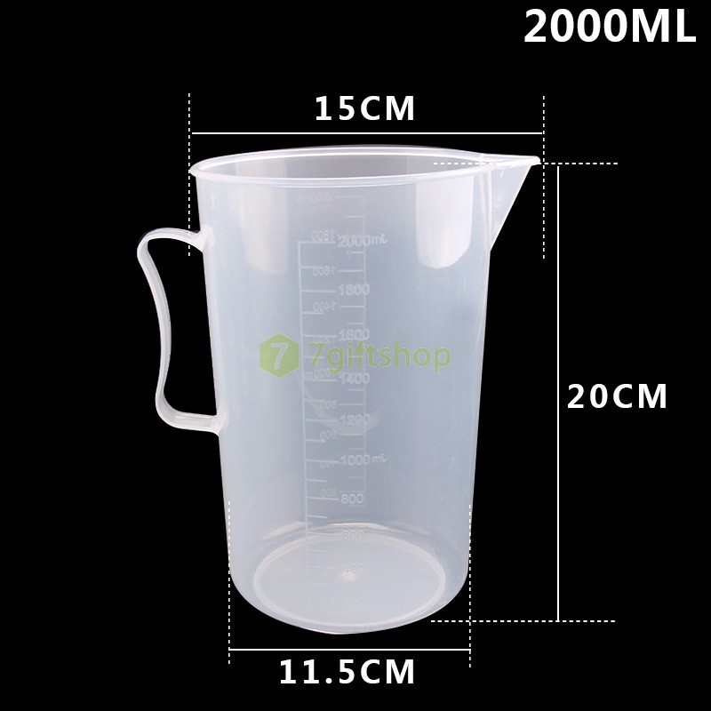 Ca Đong Nhựa Có Vạch Chia Định Lượng 2000ml 