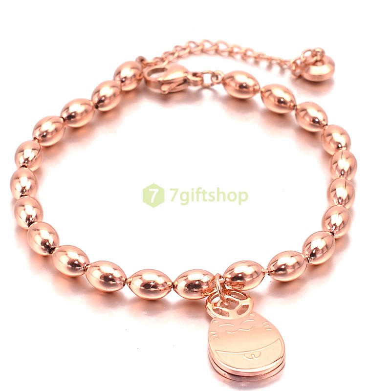 Lắc Tay Inox Mạ Vàng JJ003