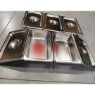 Khay Inox 1/4 Đựng Thạch Topping, Đựng Thực Phẩm, Đựng Kem