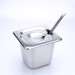 Khay Inox 1/6 Cao 10cm Nắp Khuyết