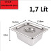 Khay Inox 1/6 Cao 10cm Nắp Nguyên
